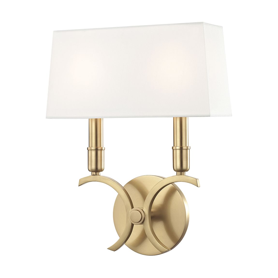 Gwen 2 Light Small Wall Sconce, Gold main product photo