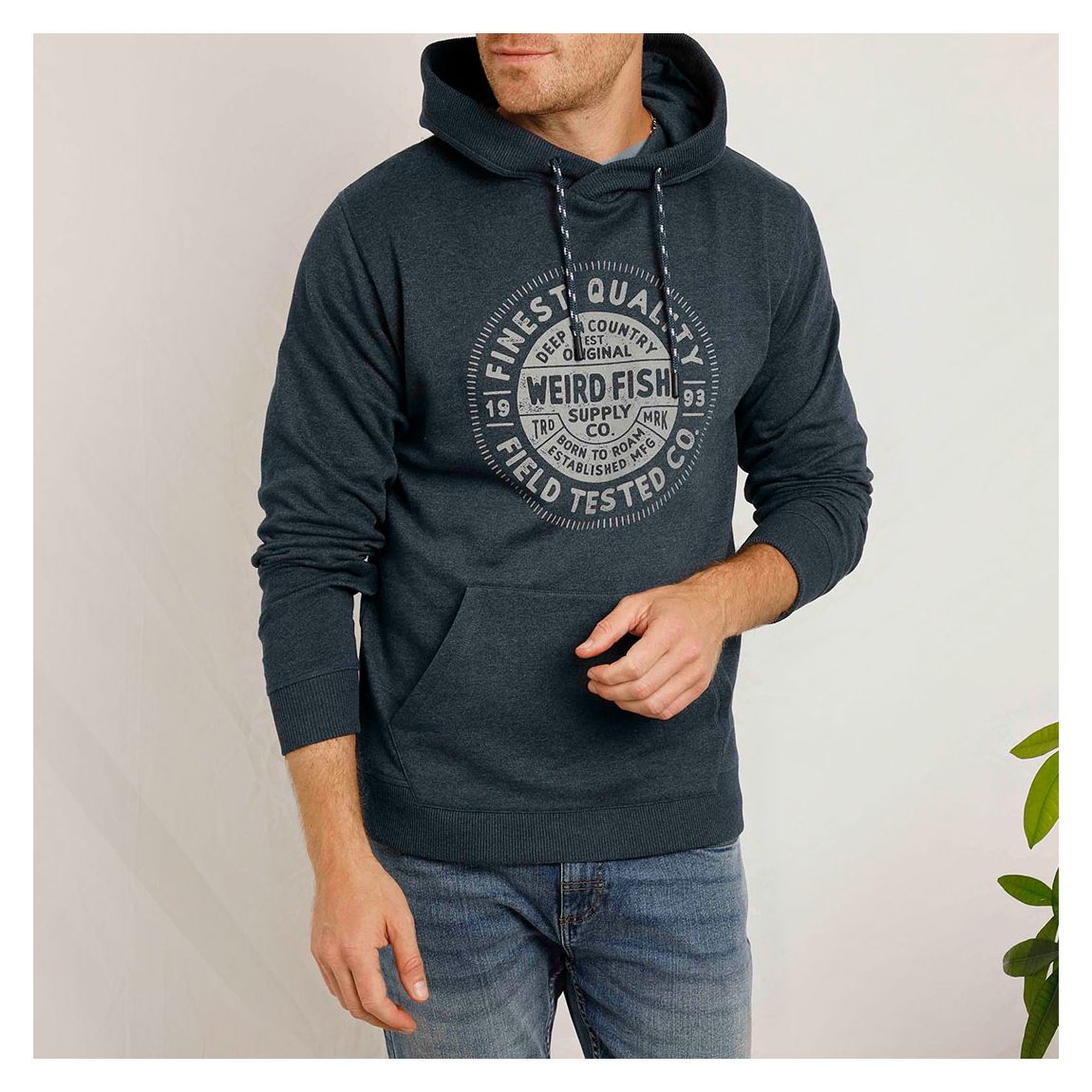 Navy Bryant Pop Over Hoodie main product photo