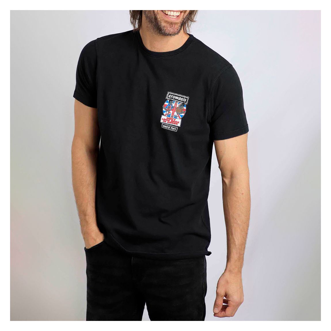Black Crowasis Cotton T-Shirt main product photo