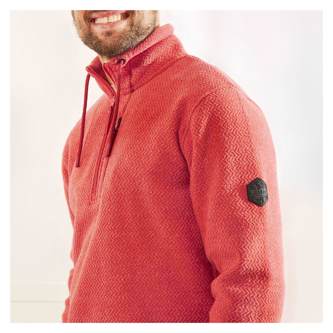 Red Ascken Zig Zag Fleece main product photo