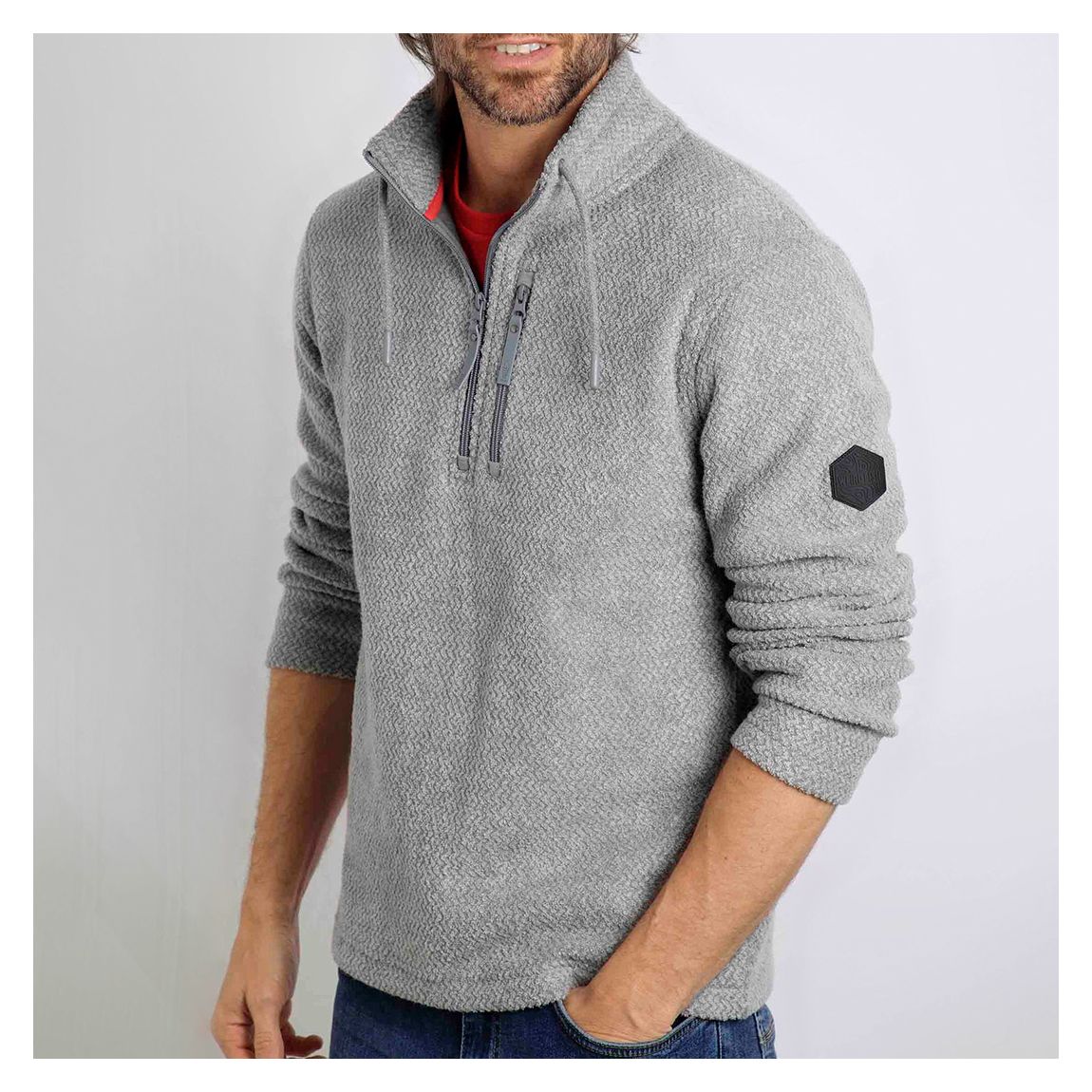 Grey Ascken Zig Zag Fleece main product photo