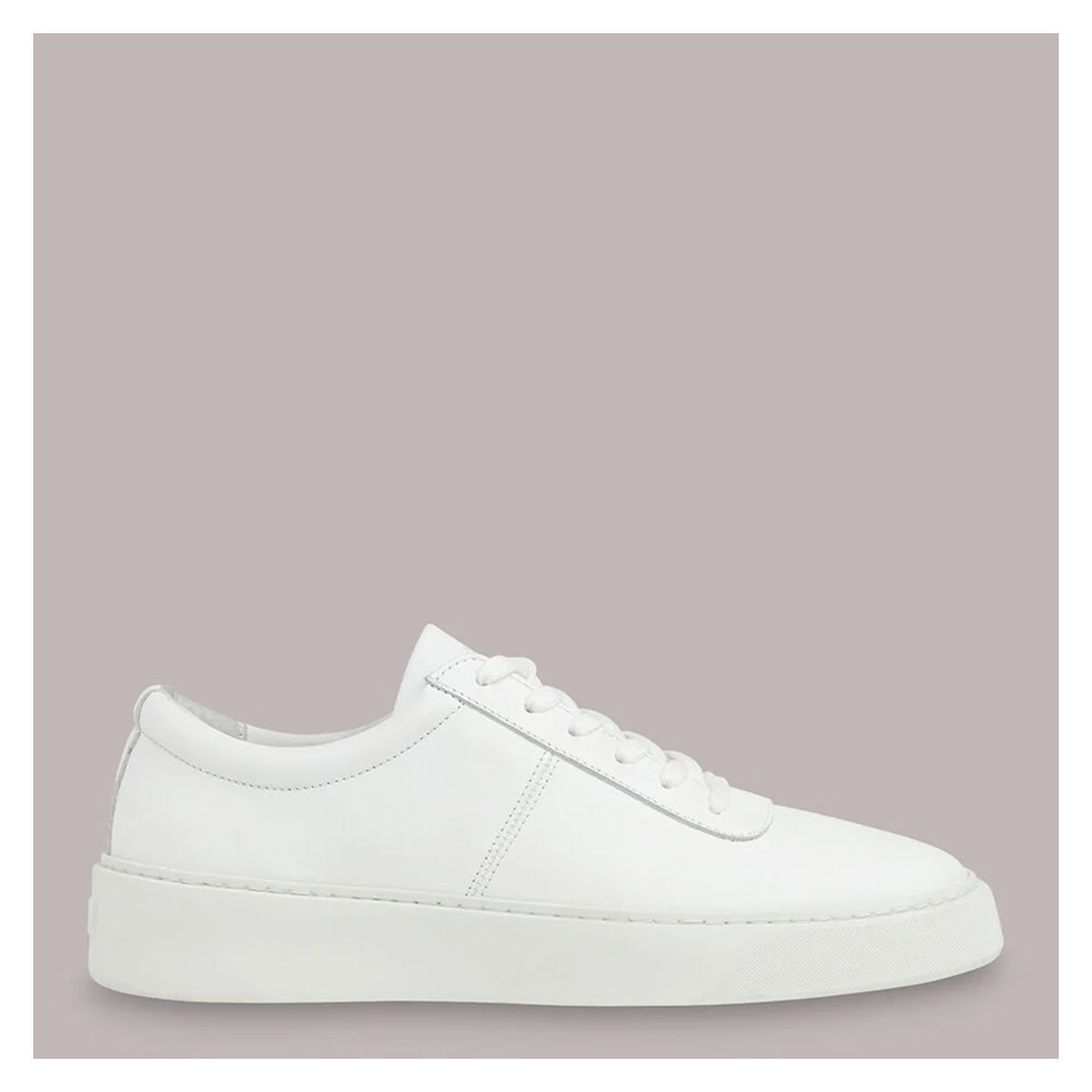 White Kalie Deep Sole Leather Trainers main product photo