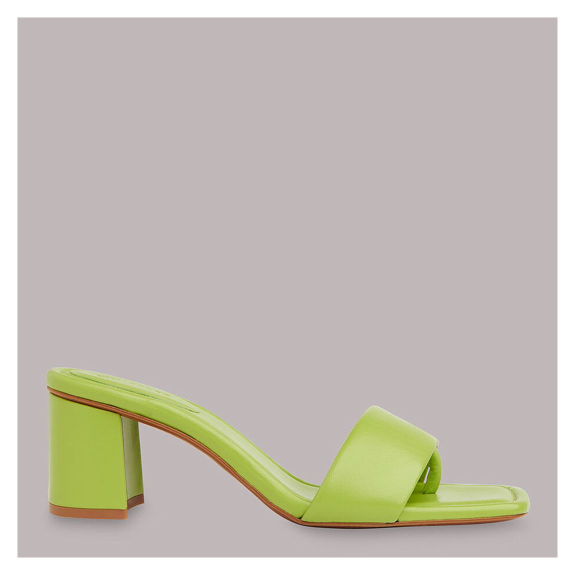 Lime Marie Slip On Mule Leather Heels main product photo
