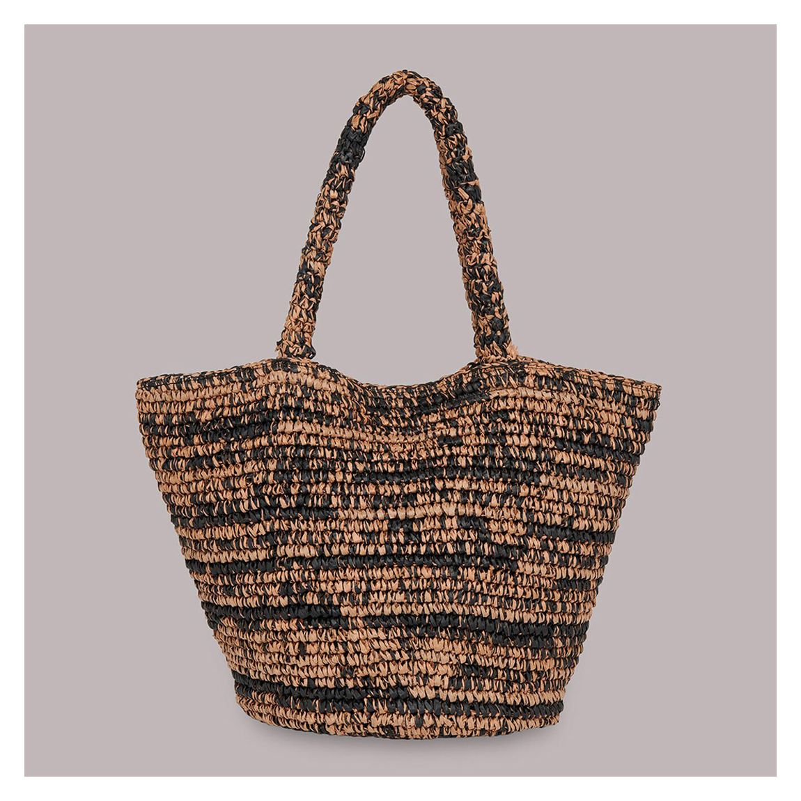 Brown Renee Paper Weave Tote Bag main product photo