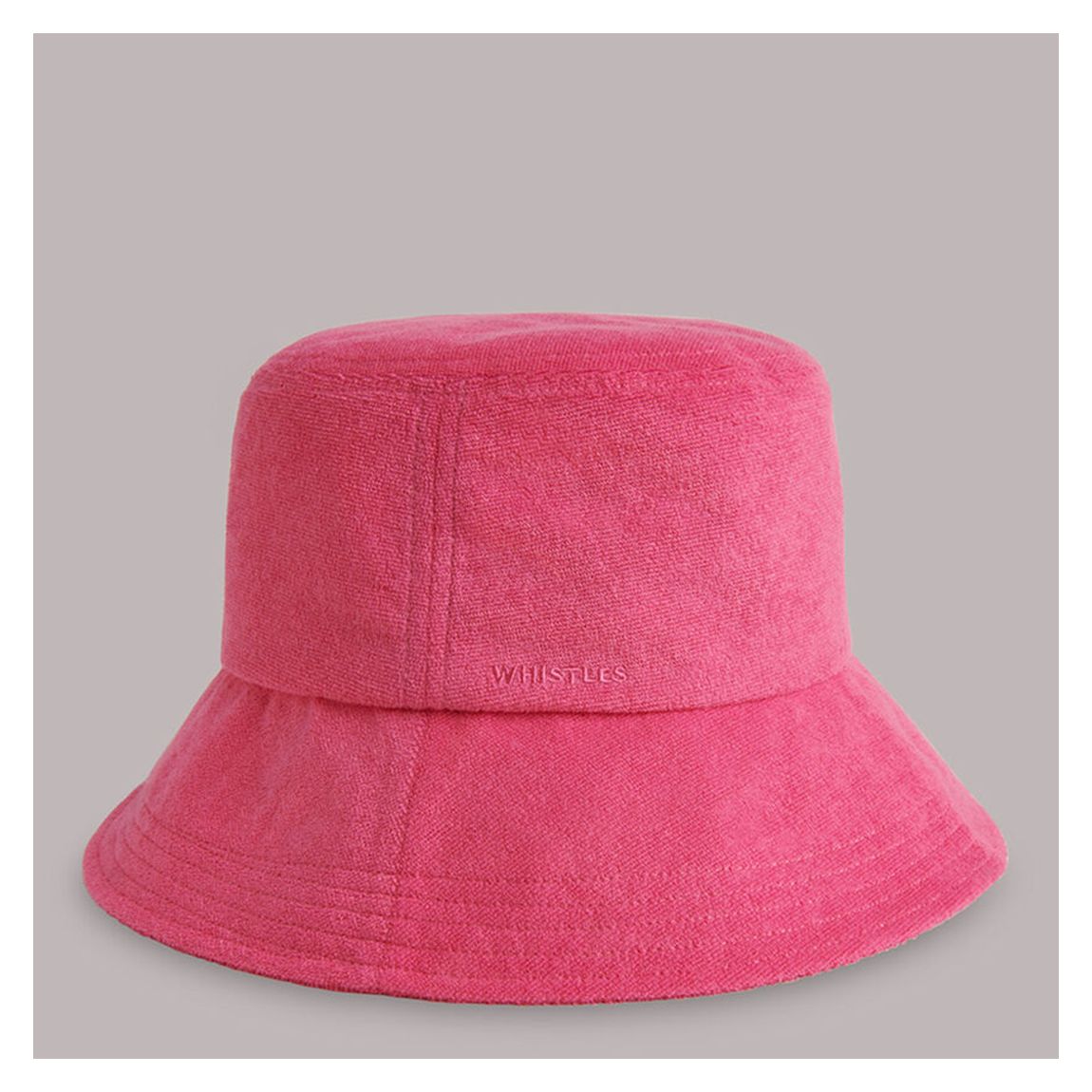 Pink Towelling Bucket Hat main product photo
