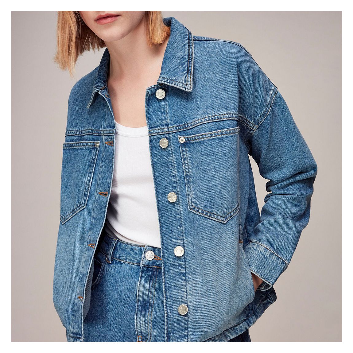 Blue Ella Denim Jacket main product photo