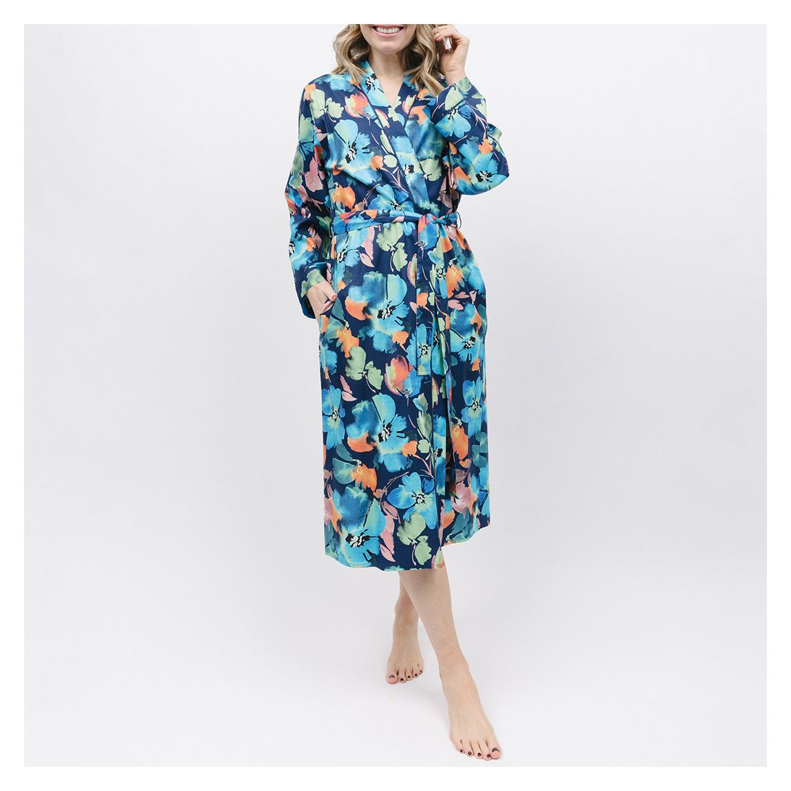 Multi Bea Floral Print Dressing Gown main product photo
