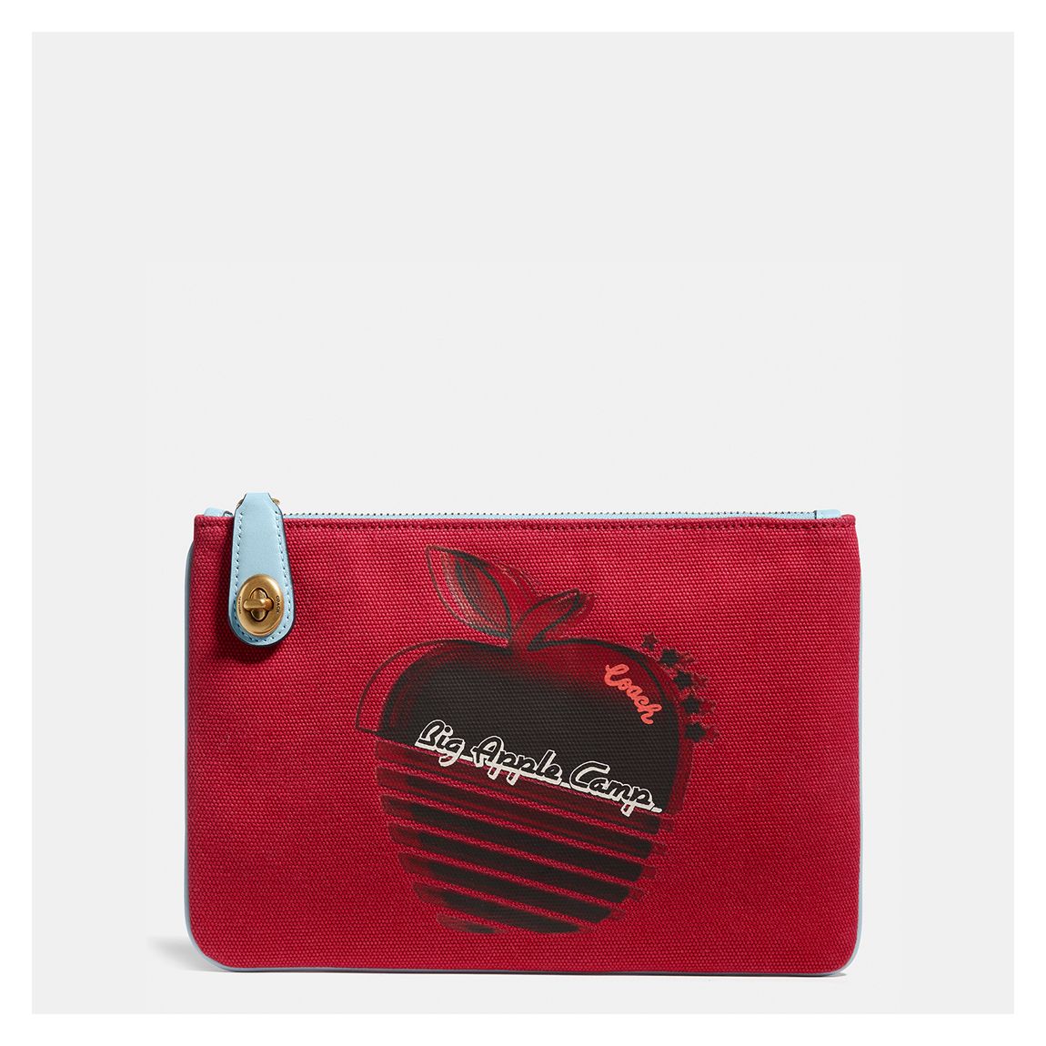 Red Apple Retro Big Apple Camp Canvas Turnlock Pouch main product photo