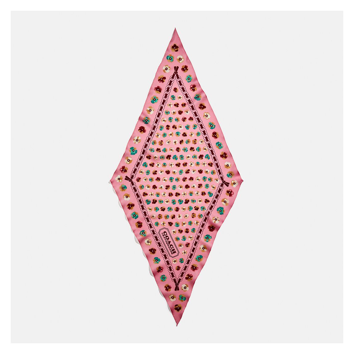 Taffy Painted Tea Rose Floral Silk Diamond main product photo
