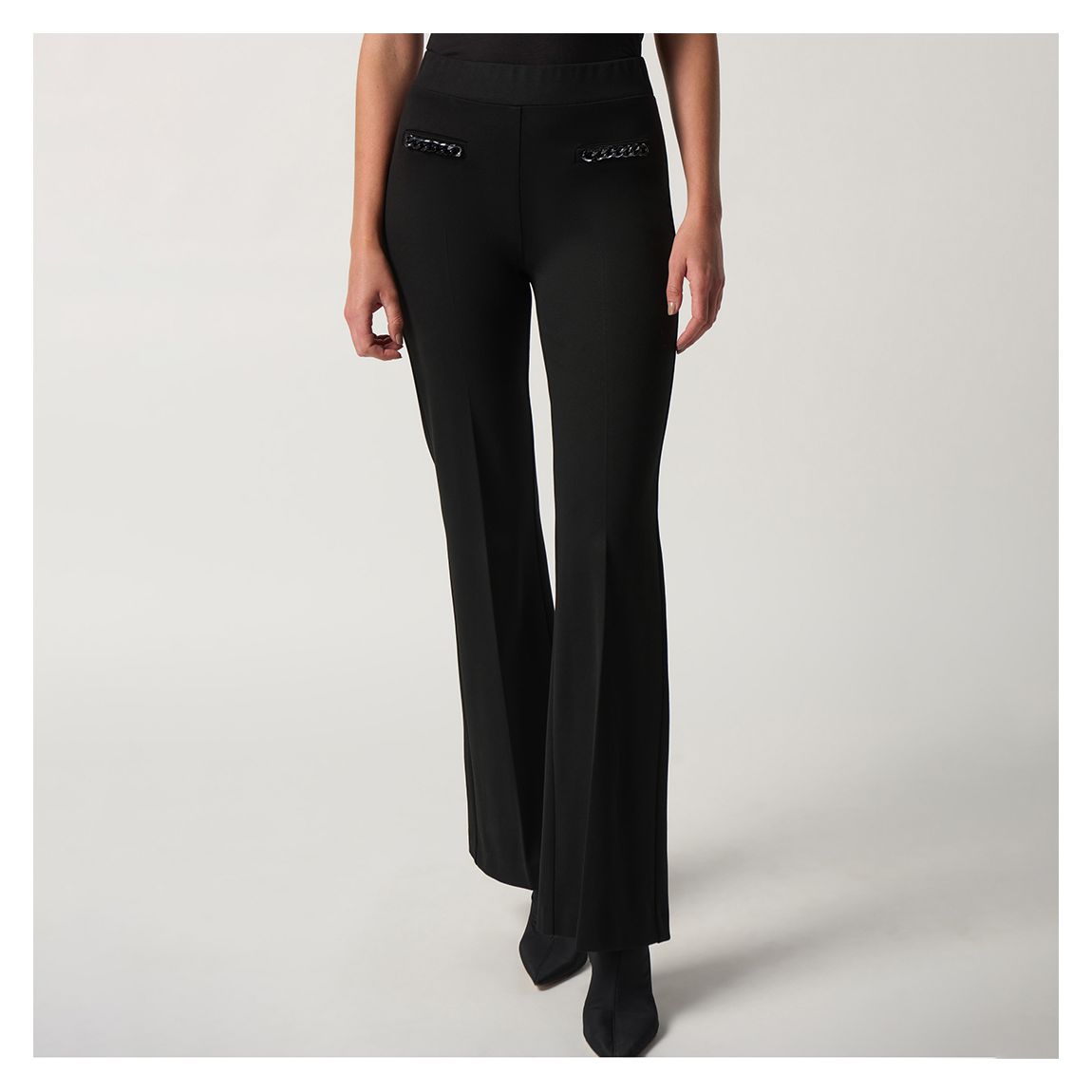 Black Chain Boot Cut Trousers main product photo