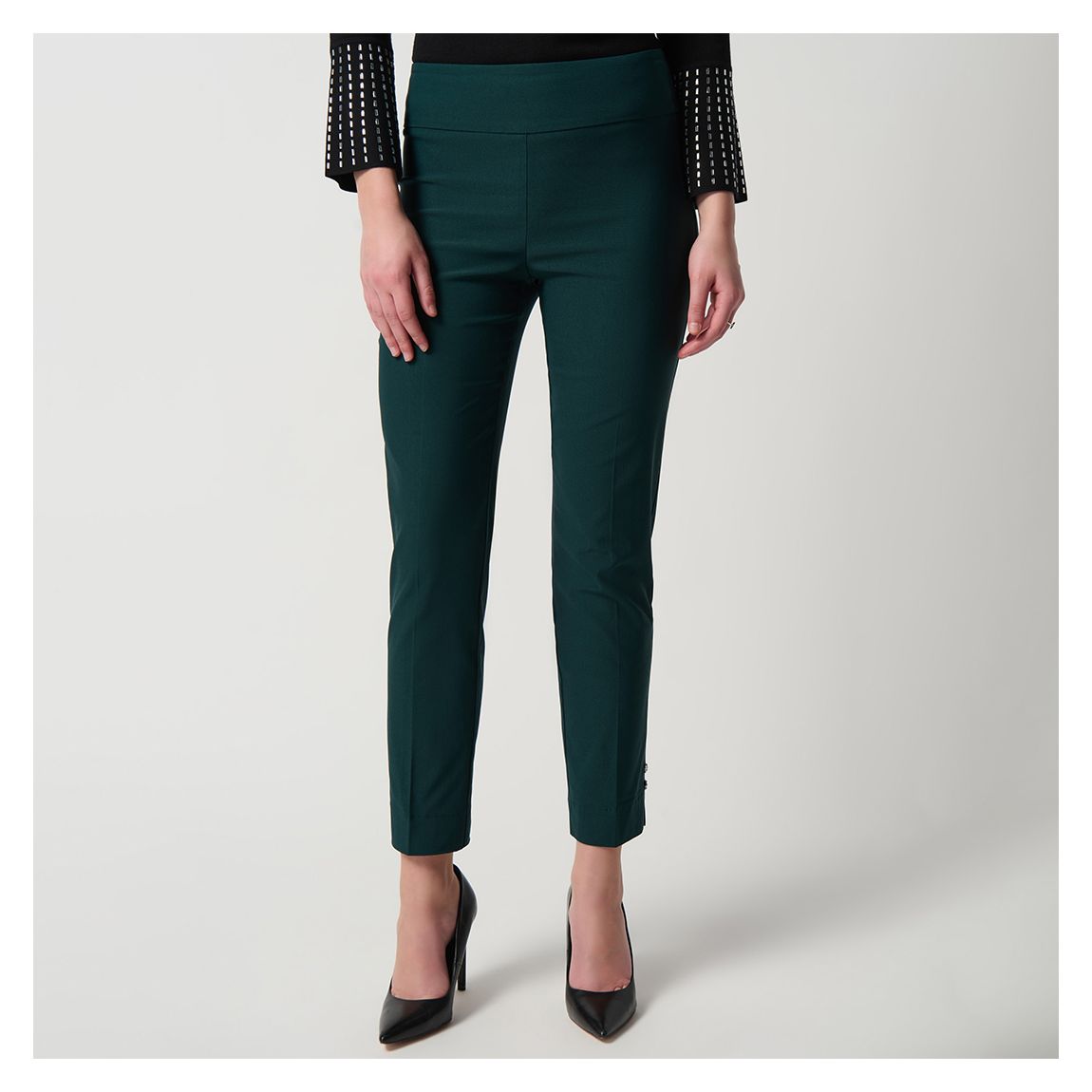 Green Straight Trousers main product photo