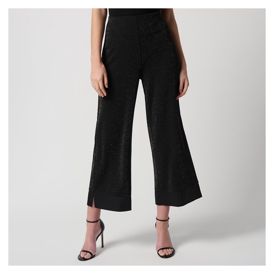Black Shimmer Wide Leg Trousers main product photo