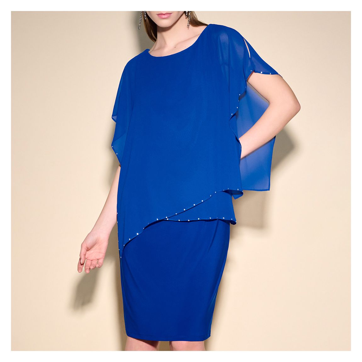 Blue Frill Midi Dress main product photo