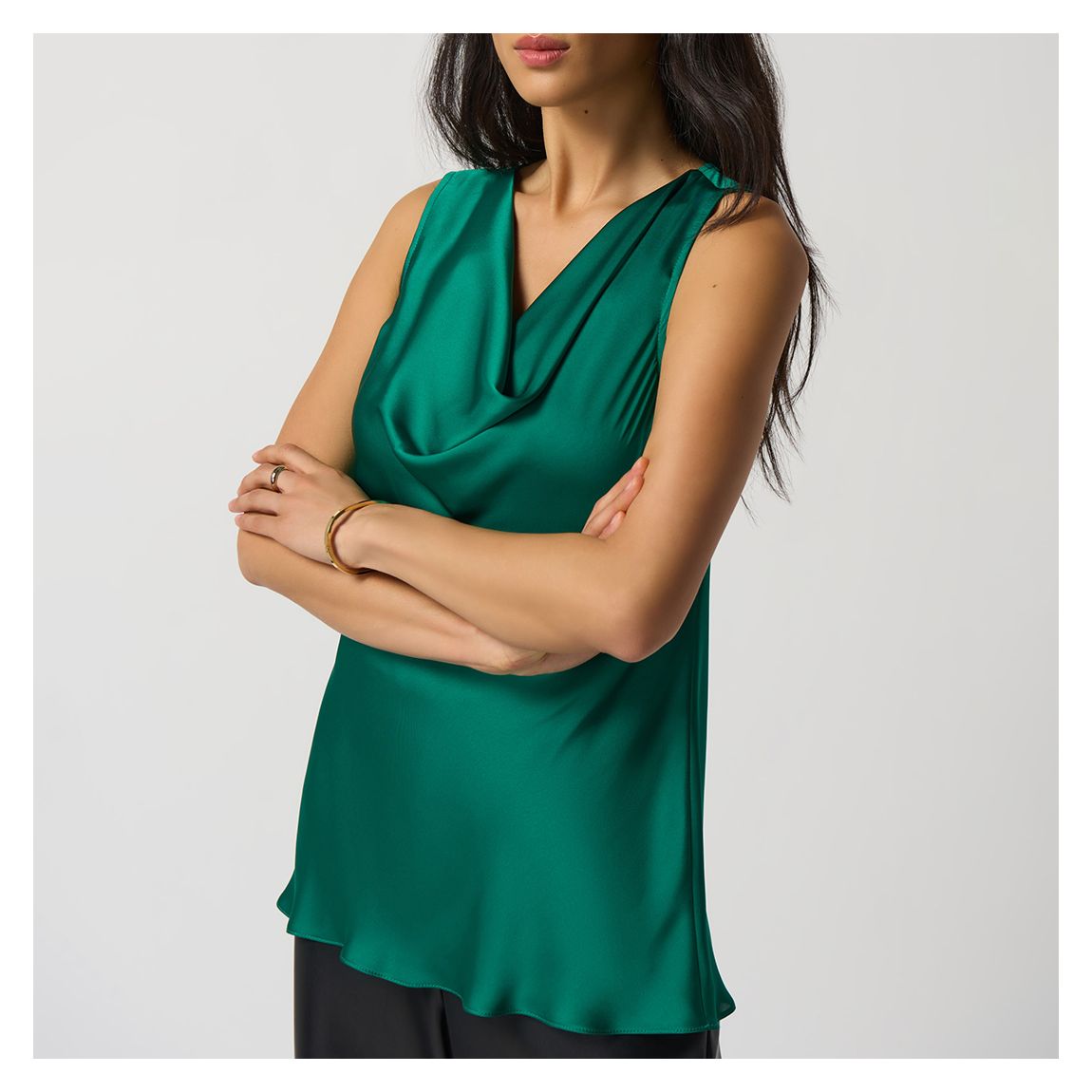 Green Cowl Neck Blouse main product photo