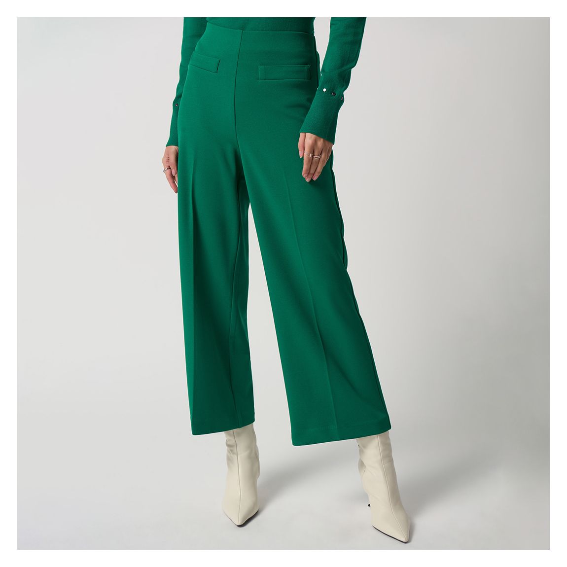 Green High Waisted Wide Leg Pant main product photo