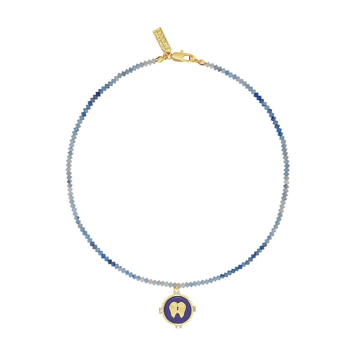 18K Recycled Gold Guardian Angel Necklace main product photo