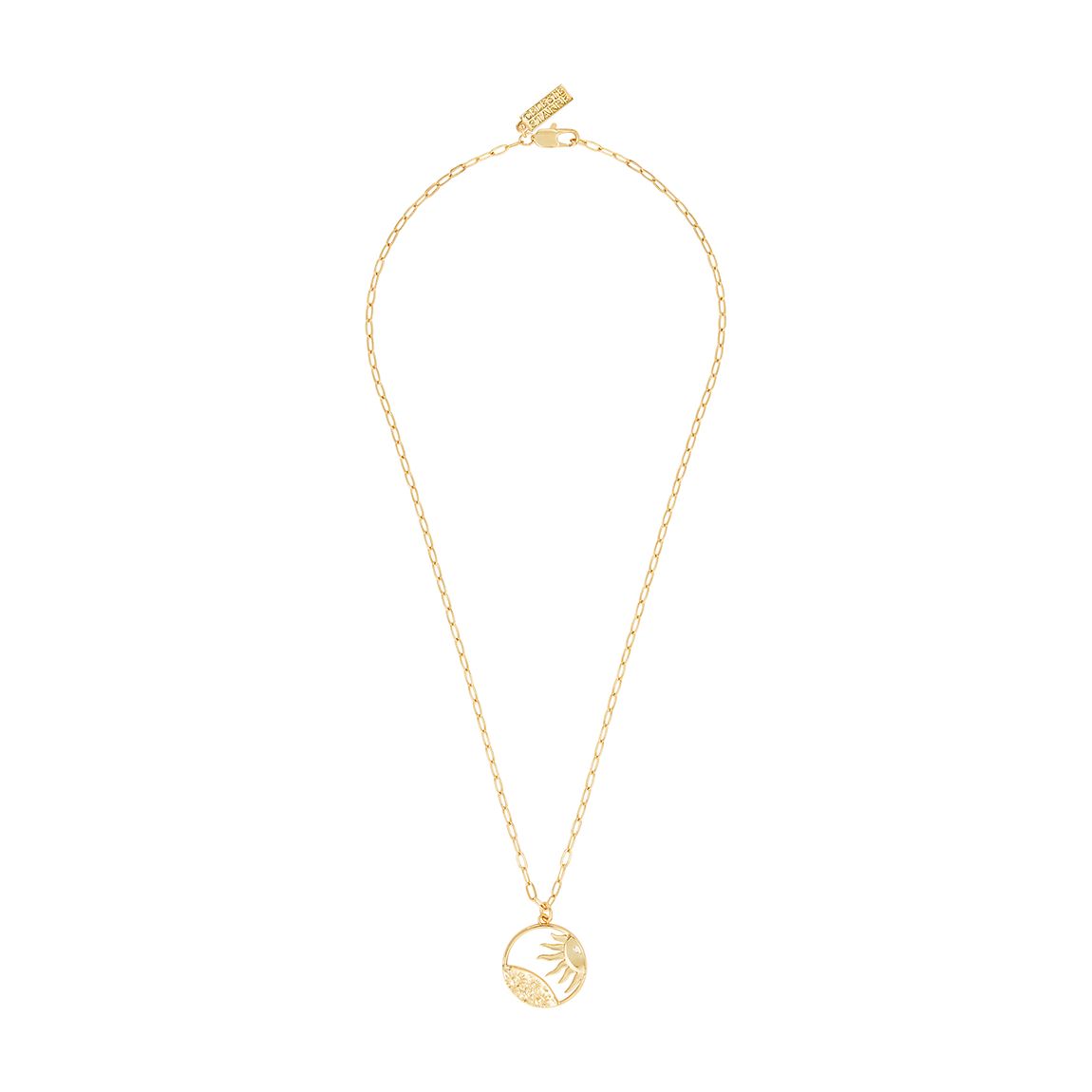 18K Recycled Gold Lunar Eclipse Necklace main product photo