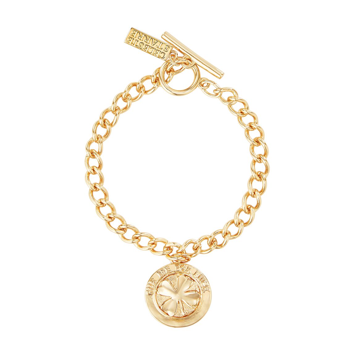 18K Recycled Gold Lucky Clover Bracelet main product photo