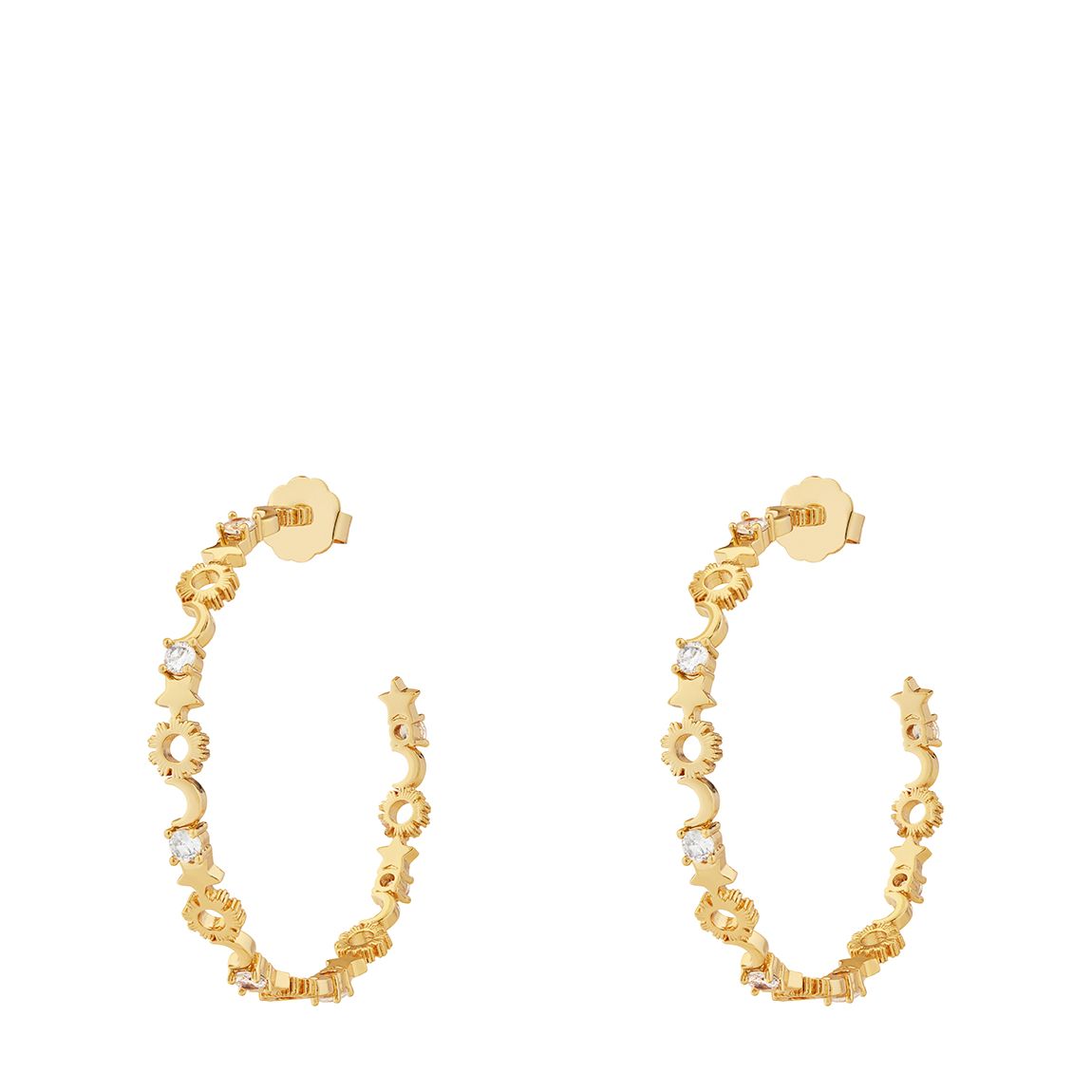 18K Recycled Gold Heaven's Sparkle Earrings main product photo