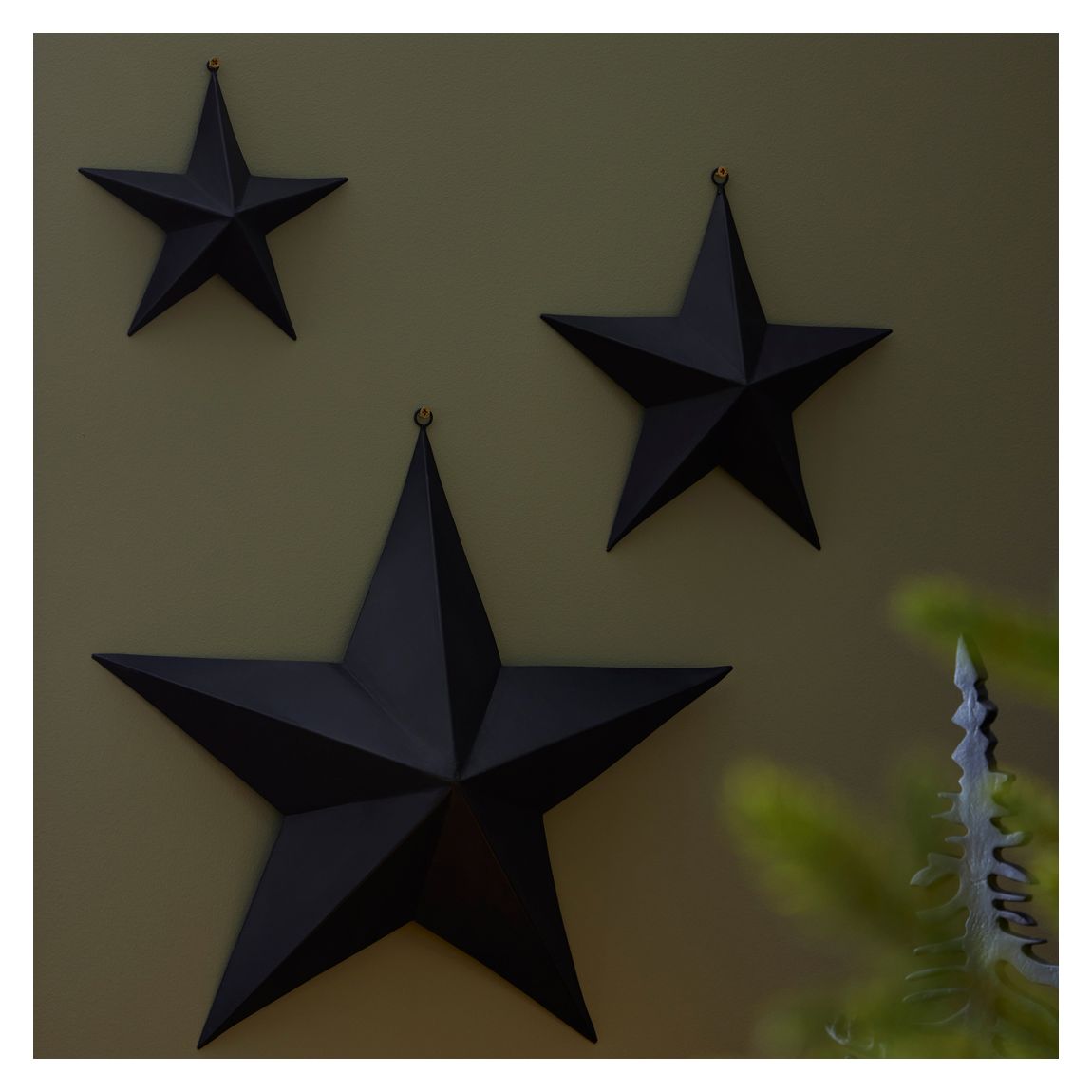 Matt Black Convexed Large Star main product photo
