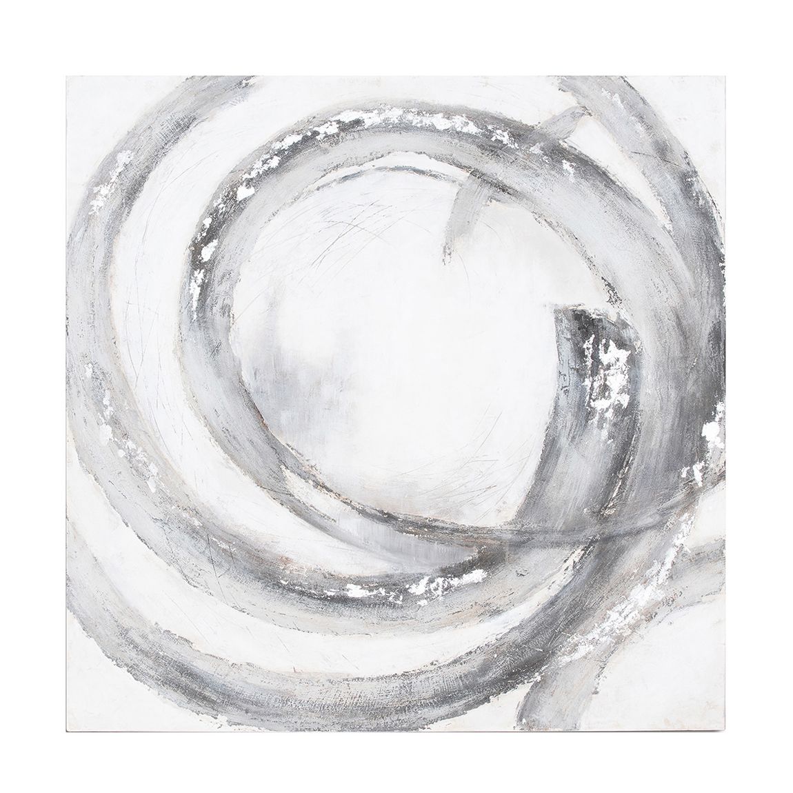 Galaxy Silver And Grey Hand Painted Canvas main product photo