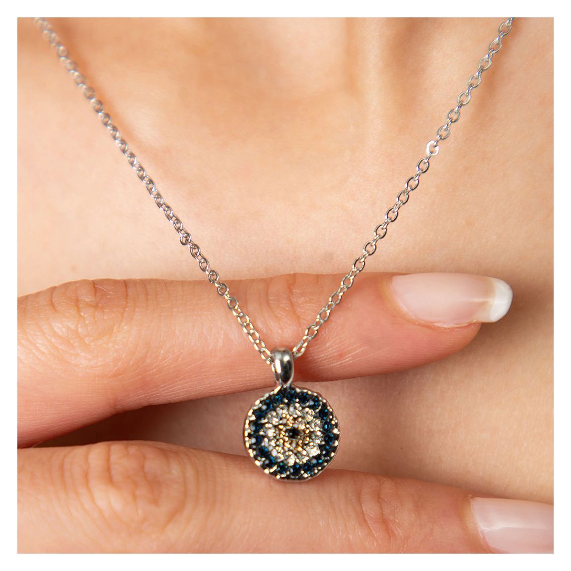 Multicolour Circle Necklace main product photo