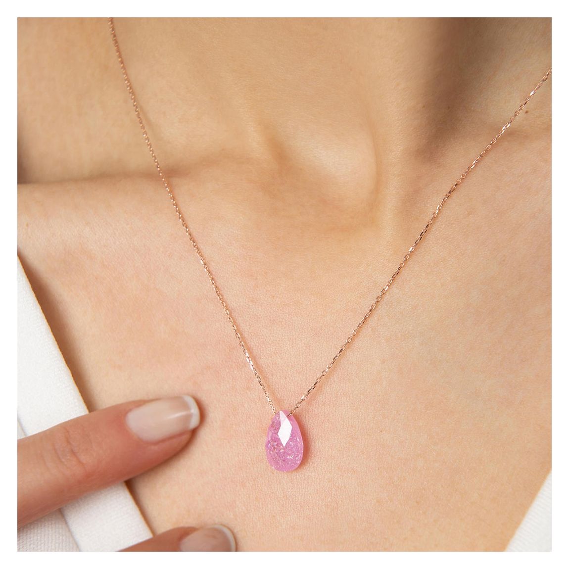 Multicolour Gem Necklace main product photo