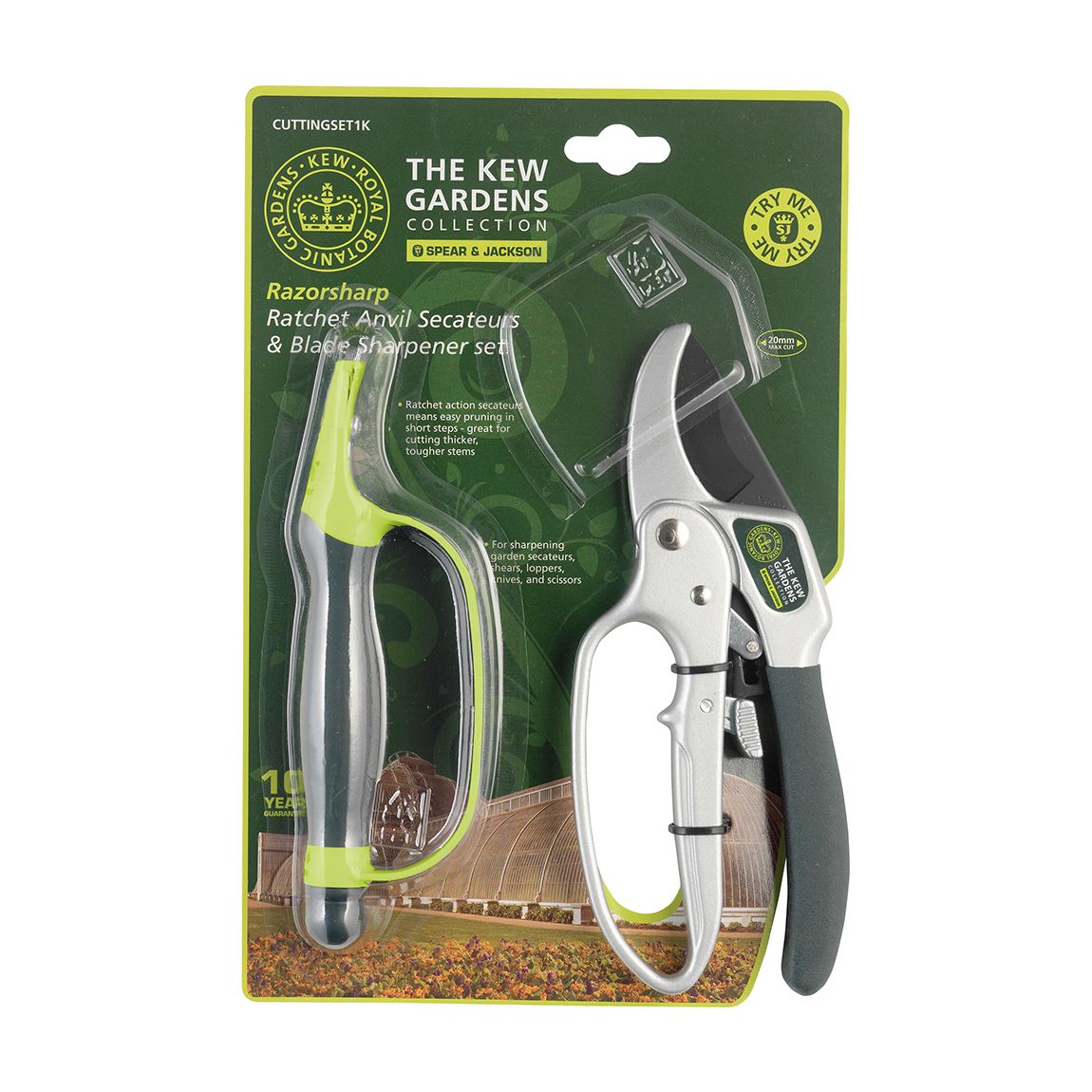 Kew 6358KEW Ratchet Secateurs + 4056KEW main product photo