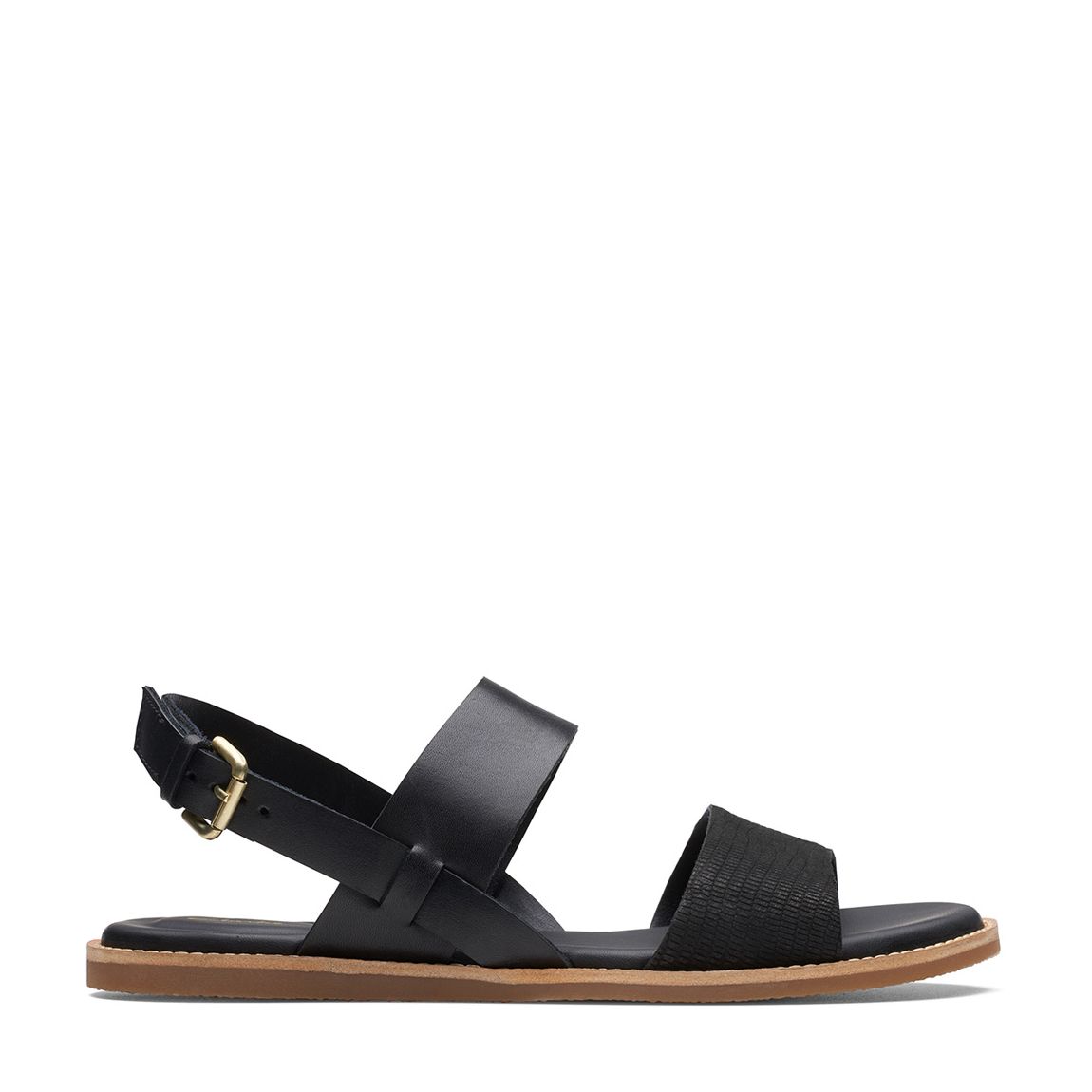 Black Leather Karsea Strap Combi Sandal main product photo