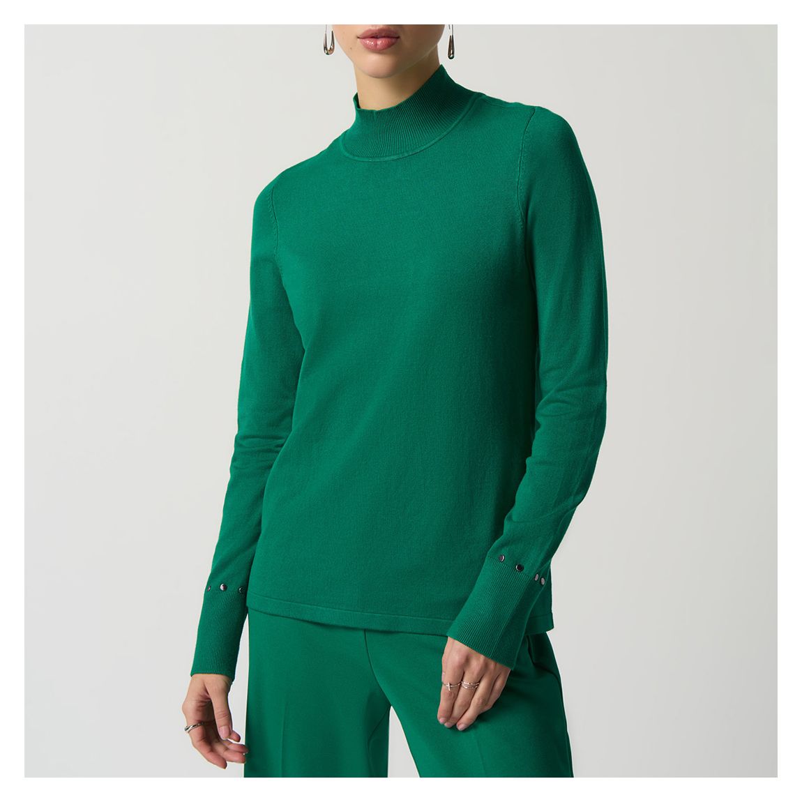 Emerald Green High Neck Jumper main product photo