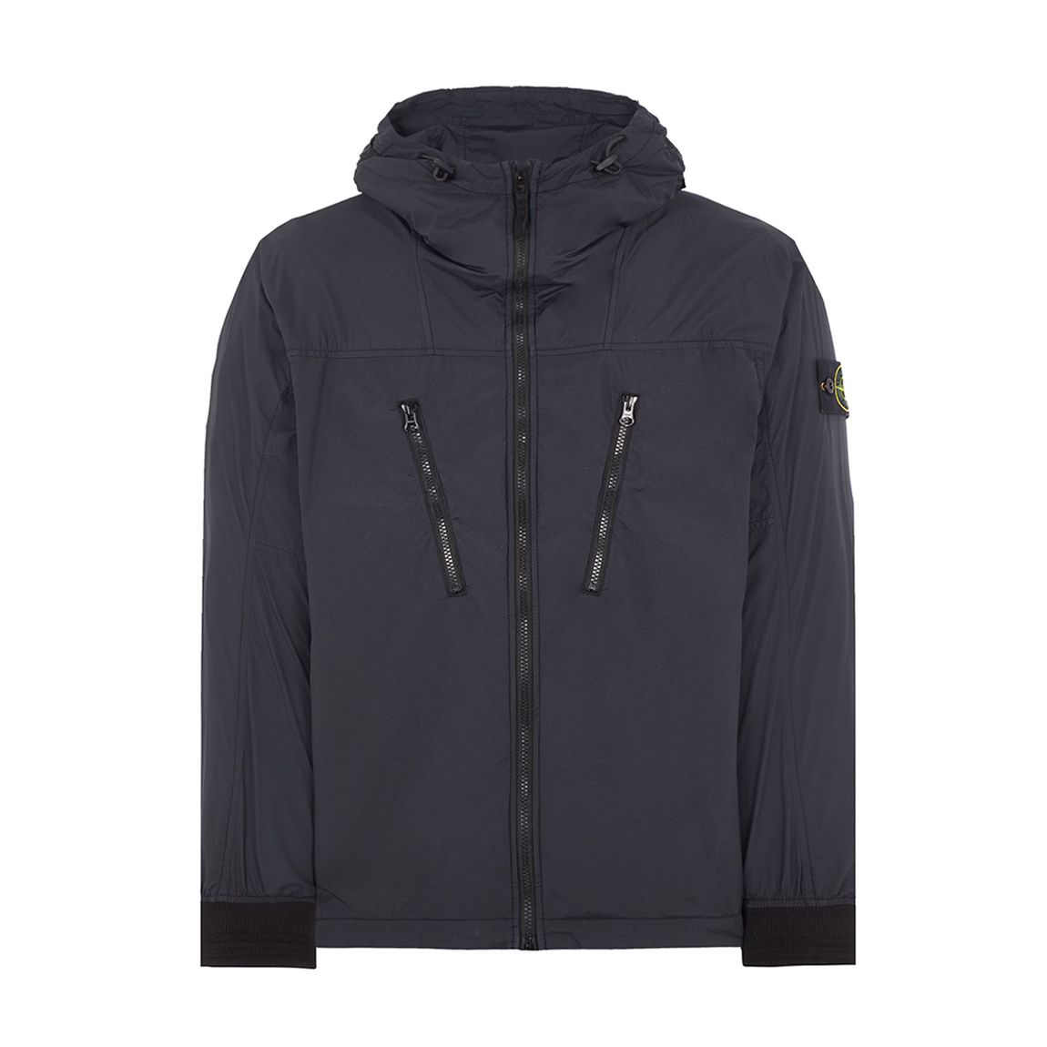 Black Nylon Packable Jacket main product photo