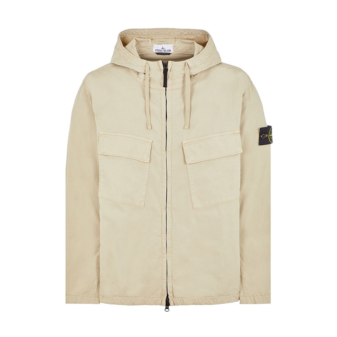 Cream Supima Cotton Twill Stretch Jacket main product photo