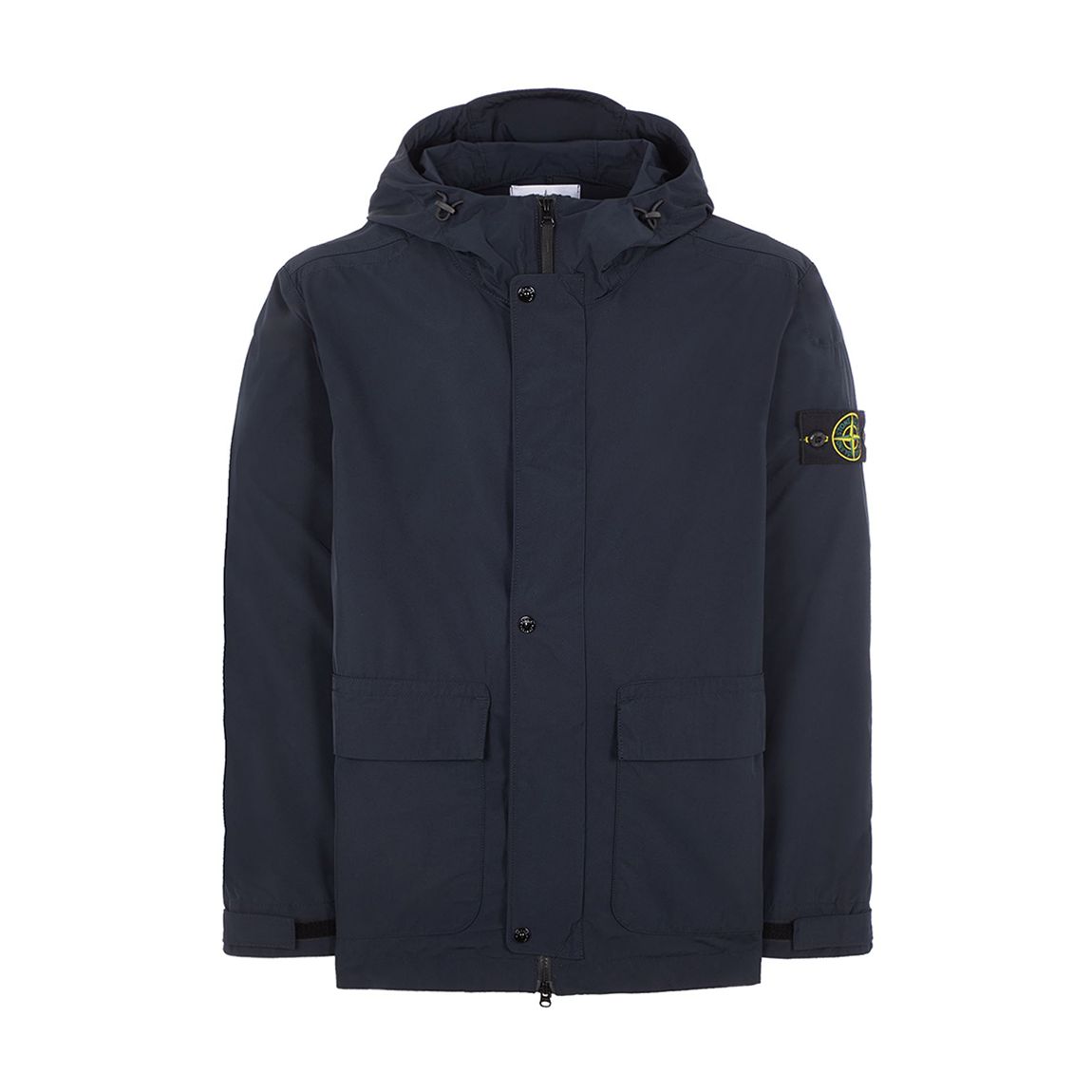 Navy Micro Twill Hooded Jacket main product photo