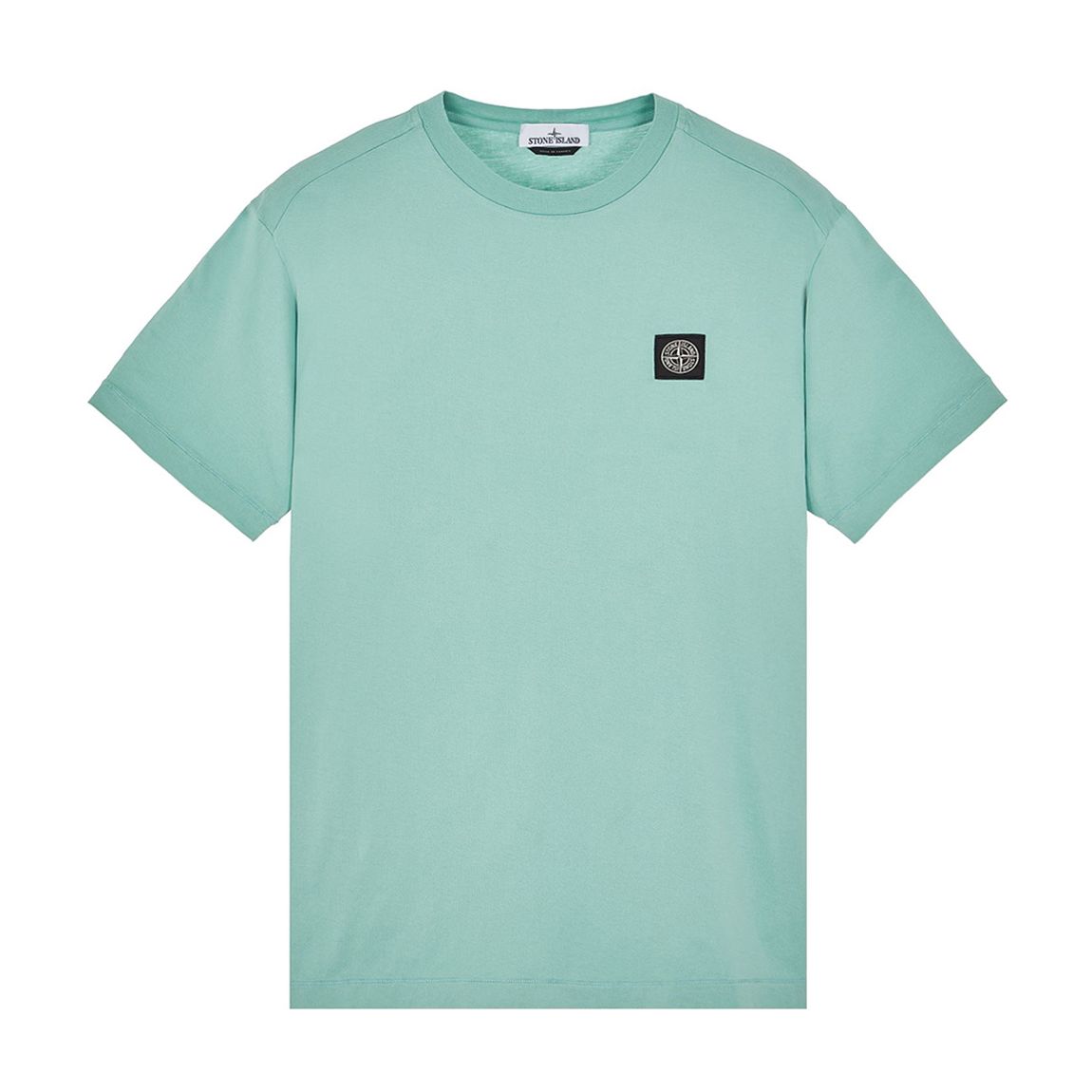 Turquoise Square Logo Cotton T-Shirt main product photo