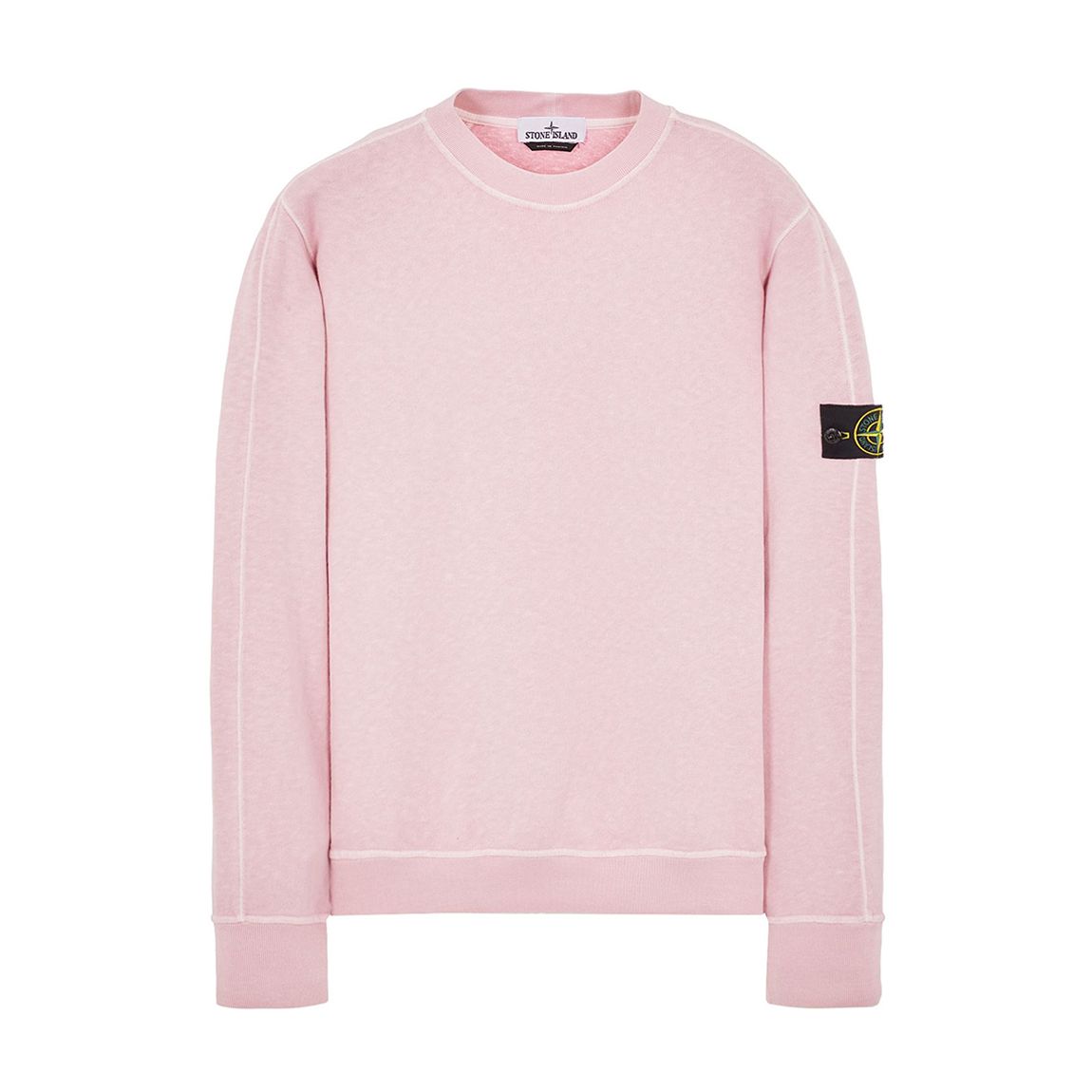 Pale Pink Garment Dyed Cotton Sweatshirt main product photo