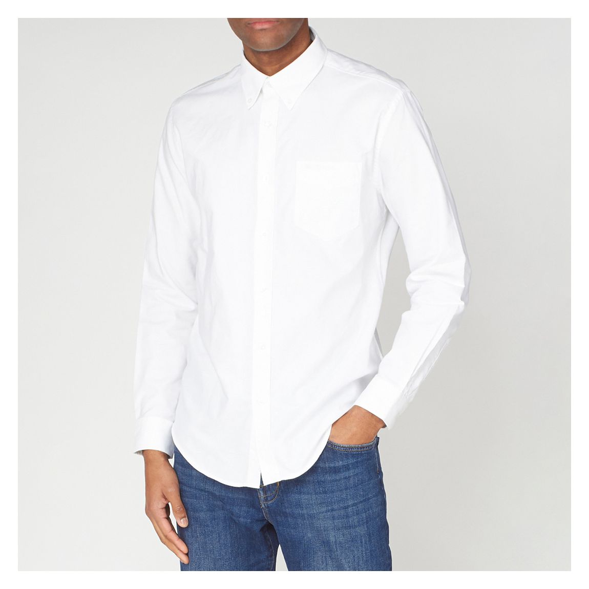 White Cotton Oxford Shirt main product photo