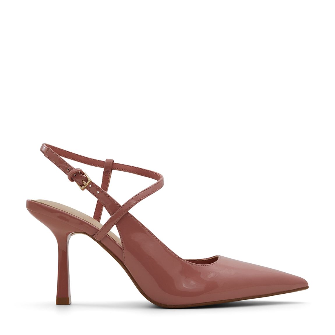 Brown Brunette Strappy Heeled Shoes main product photo