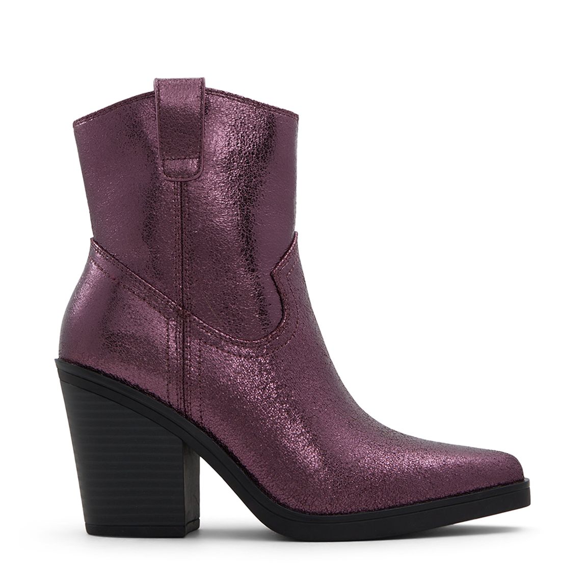 Pink Reva Leather Heeled Ankle Boots main product photo