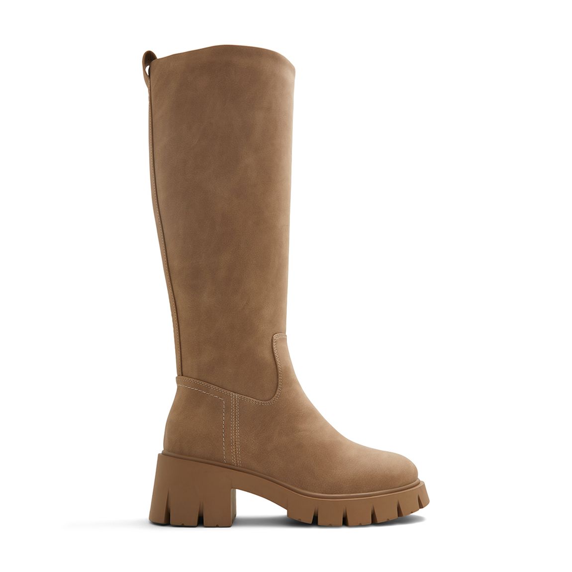 Light Brown Opaelle Platform Knee High Boots main product photo