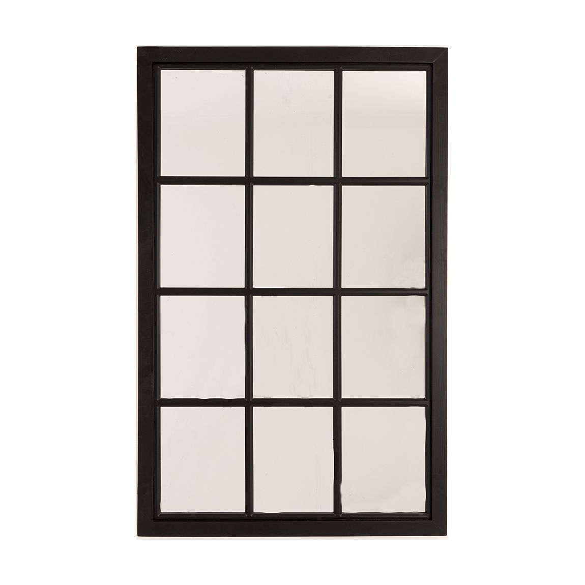 Black Wooden Window Mirror main product photo
