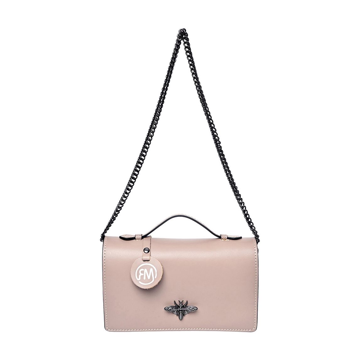 Light Italian Leather Pink Handbag main product photo