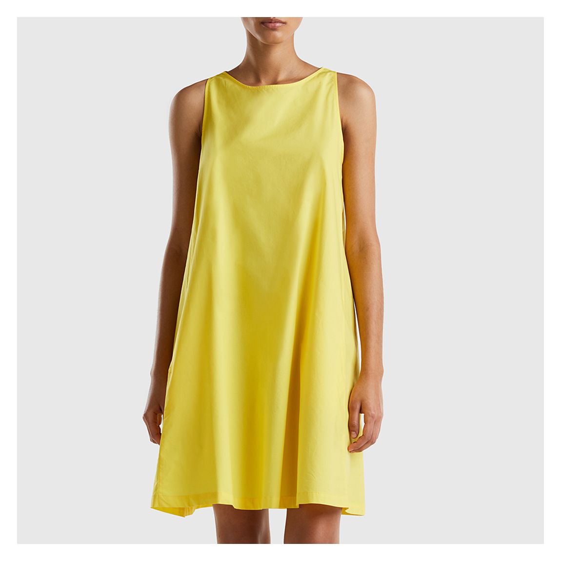 Yellow Sleeveless Cotton Dress main product photo