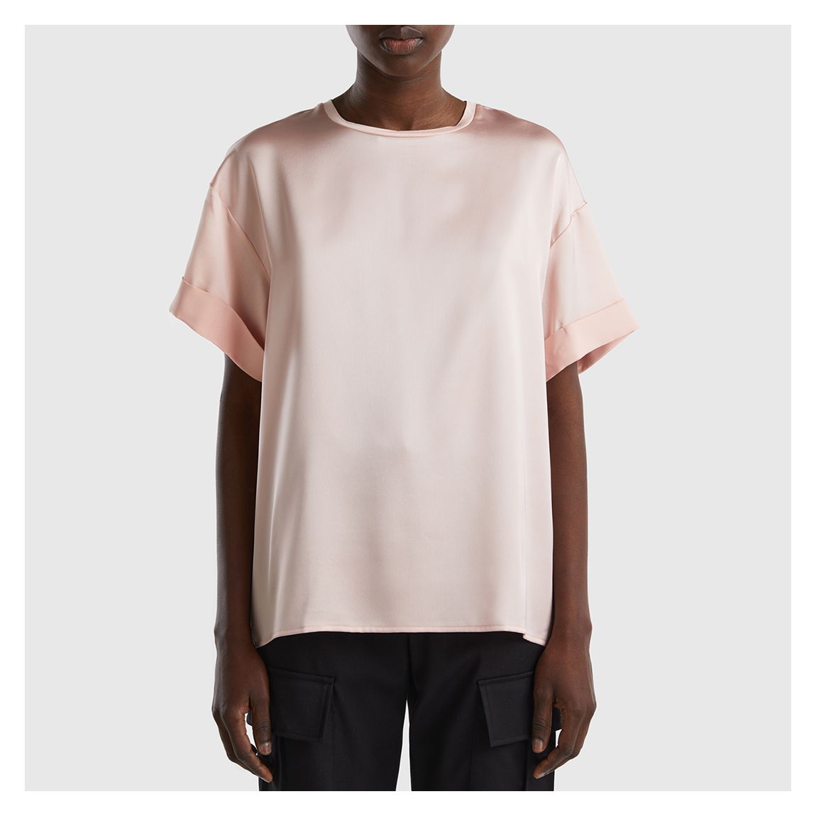 Light Pink Silk Top main product photo