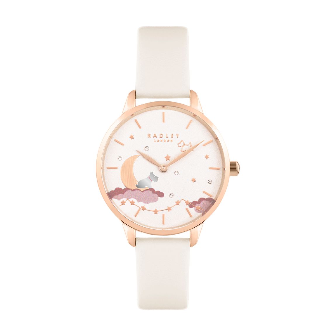 Chalk Sustainable Strap With Dog On Clouds Dial Watch main product photo