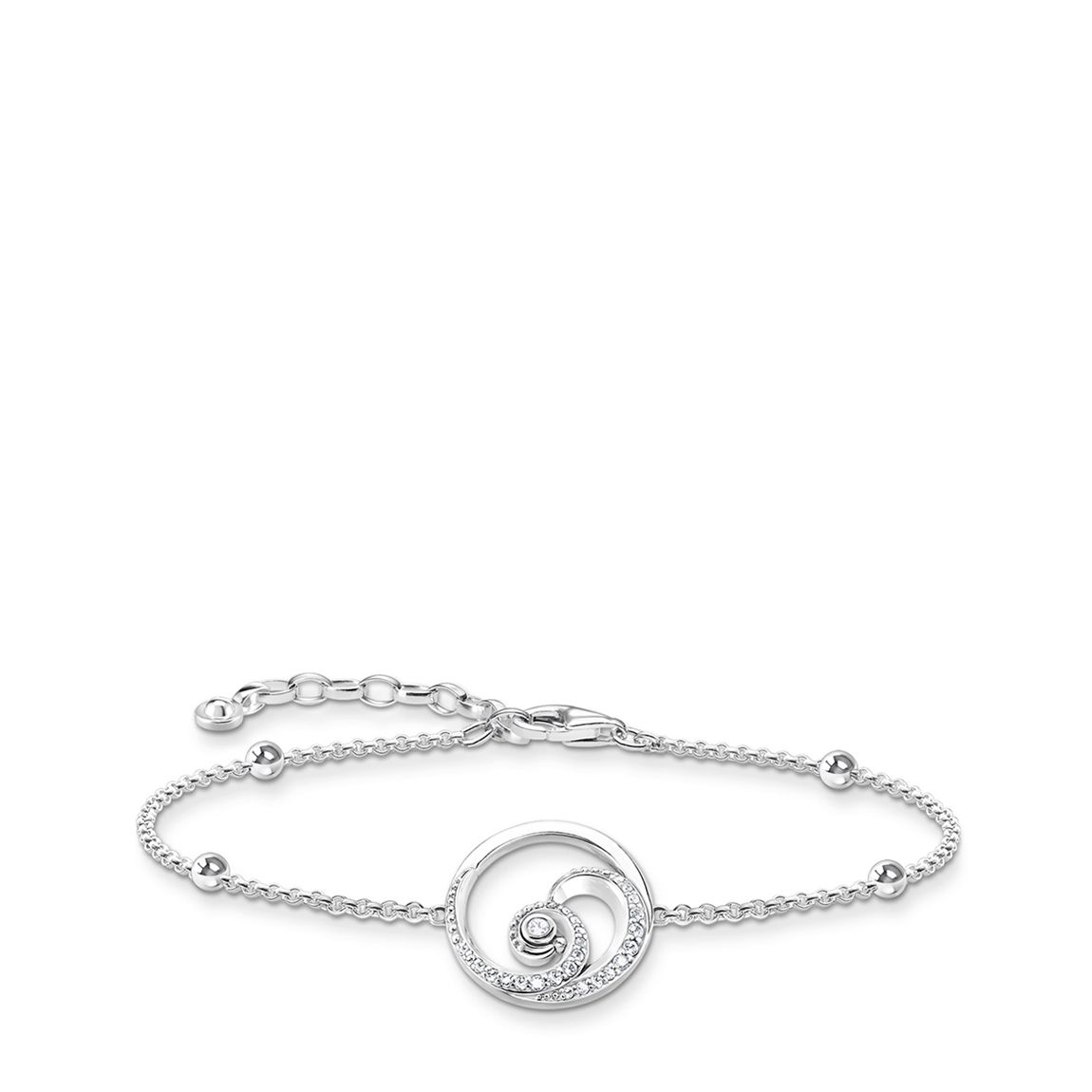 Sterling Silver & Diamonte Glam & Soul Bracelet main product photo