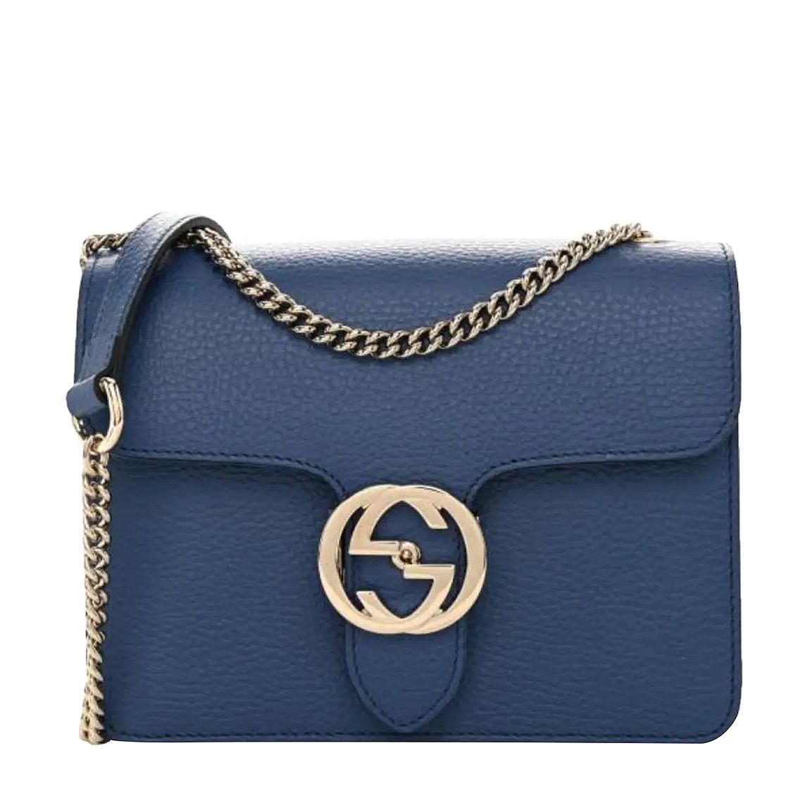 Gucci Blue Interlocking GG Caspian Crossbody/Shoulder Bag main product photo