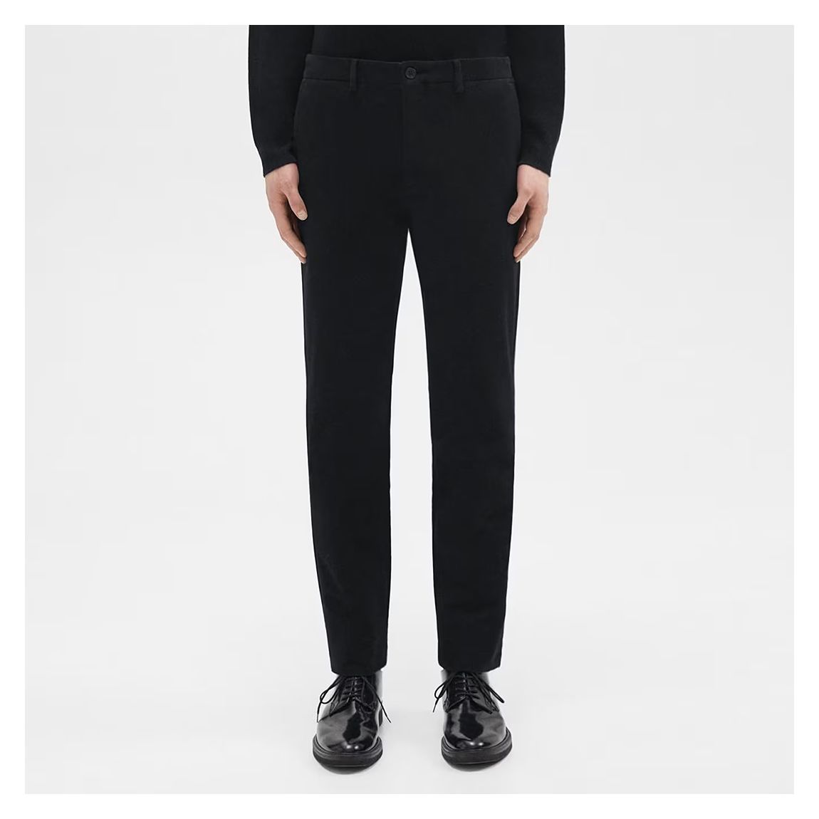 Navy Zaine Stretch Cotton Blend Trousers main product photo