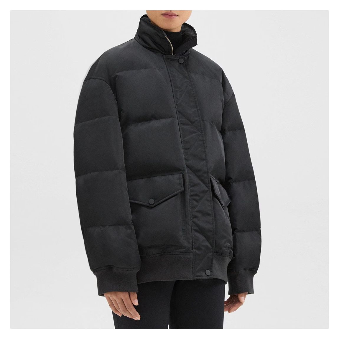 Navy Oversized Puffer Coat main product photo