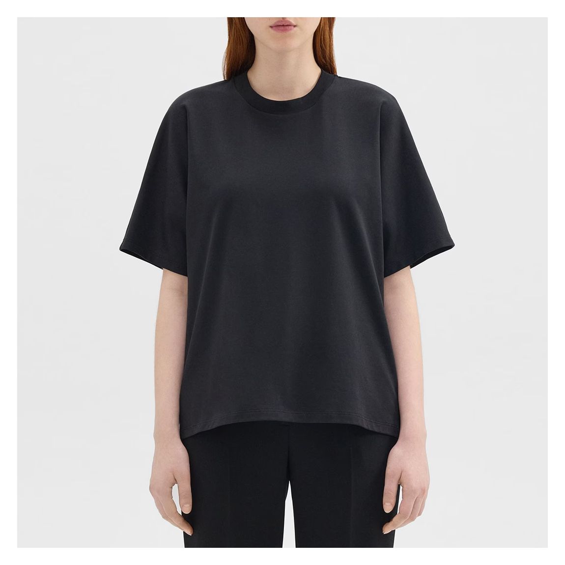 Black Dolman Cotton T-Shirt main product photo