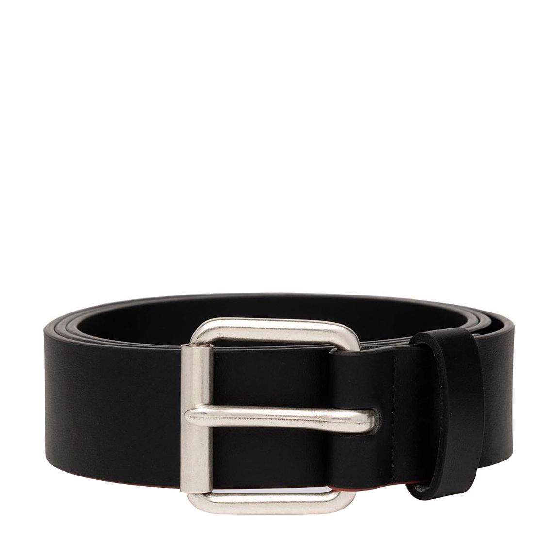 Black Clean Leather Belt main product photo